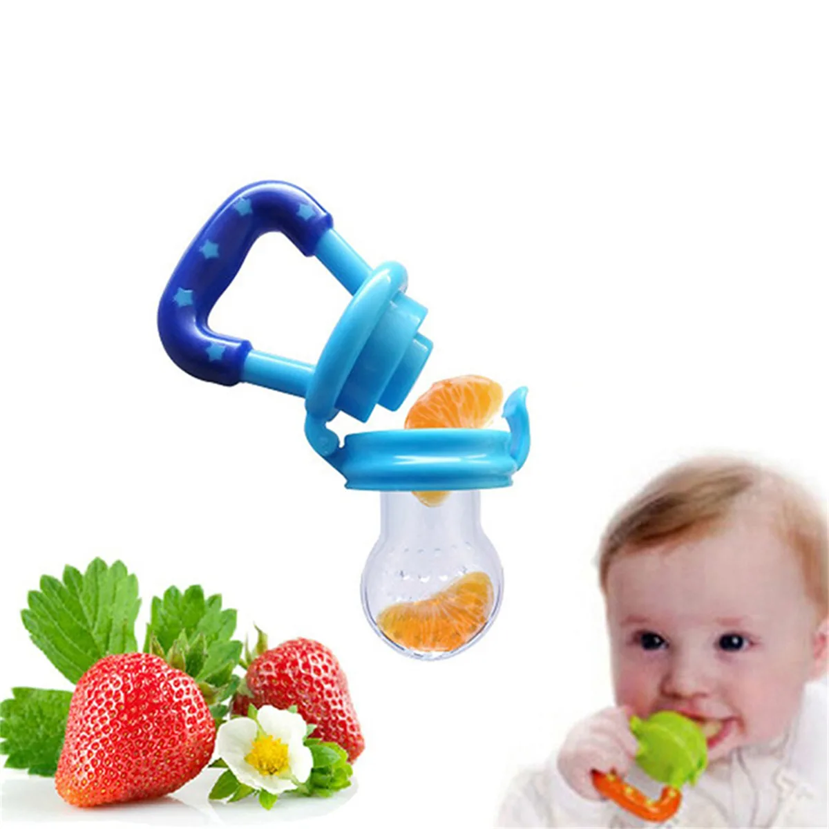 Mommy And Angel 1 Pcs Fruit and Vegetable Teether Cereal Food Supplement Feeder Silicone Chew Baby Feeding Tab